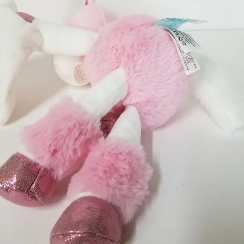 Baby Nat Unicorn Pink Stuffed‎ Plush with Spakley Accents & Security Blanket